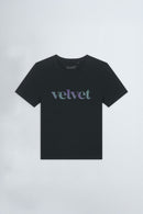 Women’s Logo Tee in Purple & Teal