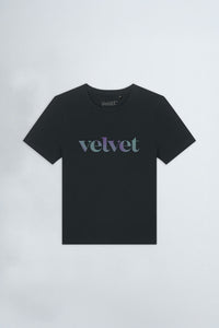 Women’s Logo Tee in Purple & Teal