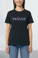 Women’s Logo Tee in Purple & Teal