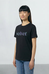 Women’s Logo Tee in Purple & Teal
