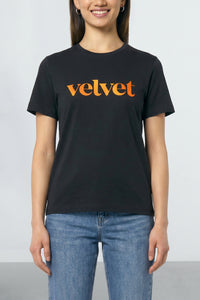 Women's Logo Tee in Orange & Yellow