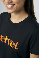 Women's Logo Tee in Orange & Yellow